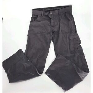 Prana Pants Men Large Lngth 32 Nylon Stretch Grey Hiking Water Resistant Outdoor